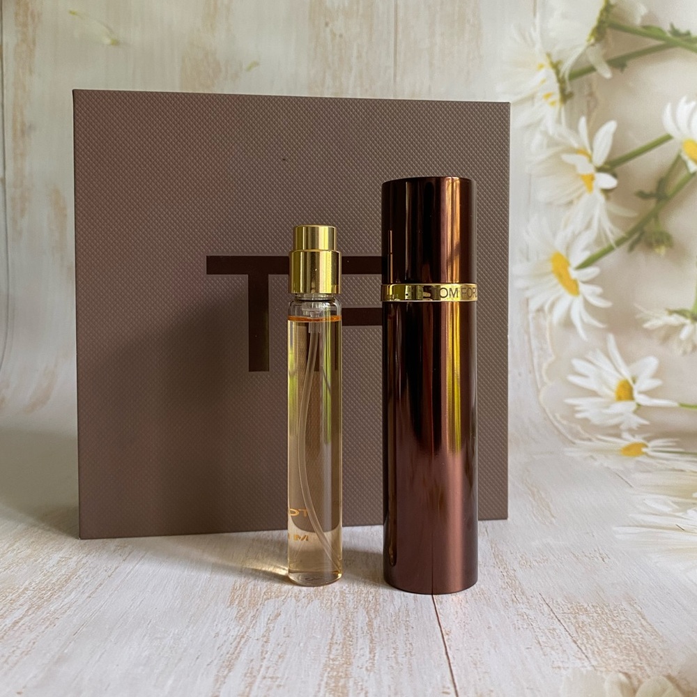 TOM FORD BOIS MAROCAIN EDP with Travel Atomizer and Box, 10ml/.34oz, New